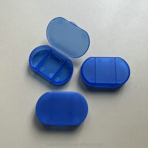 Hot Selling Promotional Mini Pocket Oval 3 Compartment One Day Pill Box Custom Color Logo Wholesale