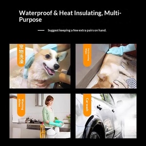 Guanto per il Bagno degli Animali Domestici, Strumento per il Bagno di Cani e Gatti, Anti-Graffio, Anti-Morso, Antiscivolo, Spazzola per la Rimozione dei Peli Allungata - Product Image 4