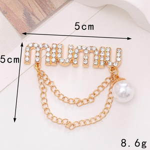 手工电镀合金英文字母吊饰水钻 DIY 金属配件，用于珠宝、手机壳、时尚配饰 - Product Image 3