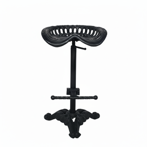 Chaise de bar haute en bois et fer de designer italien Meubles de salon et tabourets de bar bon marché pour la maison Hôtel Salle à manger - Product Image 1