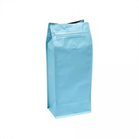 Sacs à café en stock pour grains torréfiés, en plastique, avec impression d'échantillons, scellables, noirs, en VMPET, avec fermeture éclair Mylar et déchirateur de sécurité