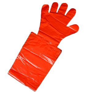 Guante de manga larga desechable de inseminación bovina LDPE largo veterinario - Product Image 6