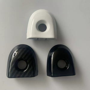 Couvre-poignée de porte Nissan 806441KK0D en fibre de carbone noire et plastique blanc - Product Image 1