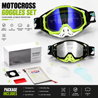 Lunettes de moto tout-terrain professionnelles, lunettes de motocross, lunettes de course ATV, lunettes de moto anti-buée, protection UV, matériau PC, quatre saisons