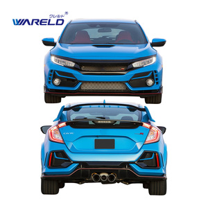 Systèmes de carrosserie automobile pour <span class=keywords><strong>Honda</strong></span> <span class=keywords><strong>Civic</strong></span> 2019-2021 Upgrade To <span class=keywords><strong>civic</strong></span> <span class=keywords><strong>type</strong></span> <span class=keywords><strong>r</strong></span> kit de carrosserie pare-chocs avant pare-chocs arrière calandre jupe latérale - Product Image 3