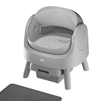 Pour AutoScooper Bac à litière pour chat à détection automatique, à ouverture supérieure, à roulement, double mode (automatique/manuel), grande chambre, autonettoyant
