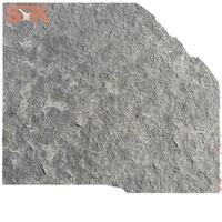 Pierre de pavage paysager antidérapante résistante aux intempéries, taille personnalisée, effet flammé, pavé de jardin, pavé de voie d'accès, pavé de basalte noir naturel Fengzhen