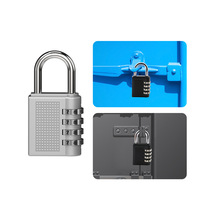 Cadenas de Sécurité Anti-Intempéries à Code 4 Chiffres, Cadenas à Combinaison en Alliage de Zinc