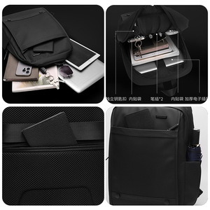 WePower Laptop <b>Backpack</b> 11 Inches Lightweight Business Travel <b>Backpack</b> For Men Women Solid Color Black Gray Dark Blue <b>Khaki</b> - Product Image 4