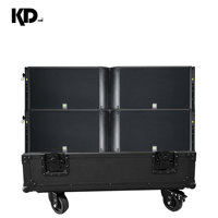 Sistema de Sonido para Conferencias con 8 Altavoces Line Array Duales KD-2 de 12 Pulgadas y 4 Subwoofers Duales KD-28 de 18 Pulgadas
