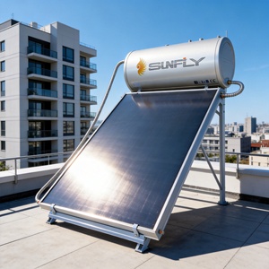 <span class=keywords><strong>Chauffe</strong></span>-<span class=keywords><strong>eau</strong></span> solaire <span class=keywords><strong>200L</strong></span> tout-en-un avec réservoir pressurisé à plaques plates émaillées, système thermique intégré pour <span class=keywords><strong>eau</strong></span> chaude sanitaire - Product Image 1