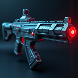 Rifle de Juguete de Plástico Electrónico con Luz LED, Mira de Punto Rojo y Efecto de Sonido para Niños de 5 a 7 Años - Product Image 4