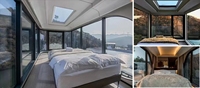 Villa mobile préfabriquée moderne entièrement meublée, maison-capsule, hôtel, cabane préfabriquée, faible consommation d'énergie, confortable