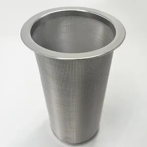 304 316 stainless steel 20 mesh tube filter/metal woven wire mesh 200 300 500 micron round filter tube/cylinder/pipe