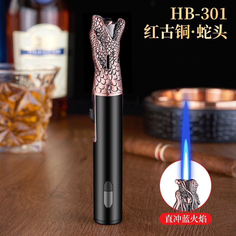 red bronze snake head