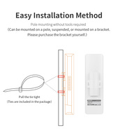 Comfast CF-E313AC V2 14DBI Puente AP Inalámbrico de Alta Potencia para Exteriores CPE de Larga Distancia
