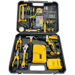 DW Hand Tools Hardware Set Multi-Function Household Car Repair Wireless Tools Combo Kit Set Box