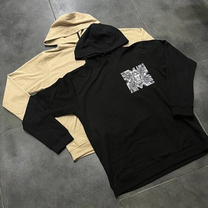 Felpa Oversize Personalizzata da Uomo in Cotone Pesante con Spalle Cadenti e Grafica Distressed Stile Streetwear - Product Image 4