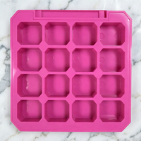 Palette carrée portable en ABS vide pour gel, revêtement UV, personnalisable, pour nail art DIY, cosmétiques et maquillage, boîte de recharge en gros