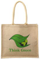 Sac fourre-tout en jute Eco-World, promotion, haute qualité, pliable, grande poignée longue, utilisation quotidienne, sacs d'épicerie