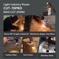 APEXYN CUT-70Pro Nuevo Cortador de Plasma CNC Monofásico de 25 mm para Bricolaje en Casa, Mini Cortador de Metal para Acero Inoxidable y Aluminio de 0.1 mm de Precisión IGBT