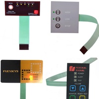 Convertisseur de fréquence OEM personnalisé polycarbonate thermoformé interrupteur à membrane bouton décoratif