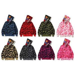 <span class=keywords><strong>Felpa</strong></span> <span class=keywords><strong>con</strong></span> <span class=keywords><strong>Cappuccio</strong></span> e Zip per Coppia Ape Camouflage Ricamata, Versione High-End <span class=keywords><strong>con</strong></span> Doppio/Singolo <span class=keywords><strong>Cappuccio</strong></span>, Giacca <span class=keywords><strong>Felpa</strong></span> Uomo Shark - Product Image 2