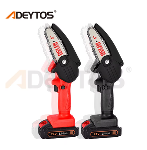 Mini tronçonneuse électrique sans fil à batterie, vente chaude, usage commercial et industriel, moteur sans balais OEM, bricolage, 2400W - Product Image 1