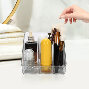 Transparent Cosmetic Storage <b>Box</b> Plastic Desktop Organizer For <b>Makeup</b> Brushes Lipstick Skincare Products - Product Image 2