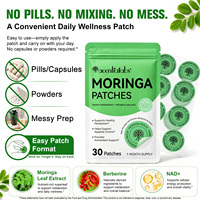 Acentiallabs – 30 Patchs de Moringa – Complément Antioxydant pour le Métabolisme et la Perte de Poids – Extraits de Moringa – Patchs Transdermiques