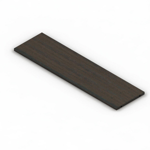 Wooden <b>Shelf</b> 38x140x2.5 Glossy <b>White</b> With Fixing Holes For Living Room Cabinets - Product Image 3