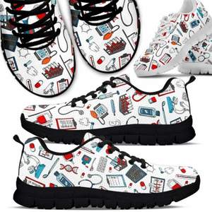 Enfermera herramienta patrón zapatillas malla transpirable ligero EVA suela antideslizante polinesio inspirado Casual <span class=keywords><strong>zapatos</strong></span> deportivos para hombres mujeres - Product Image 3