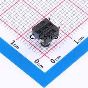 K2-1102SP-H4SC-04 Tactile Switch SMD-4P,6x6mm Switch Single Pole Single Throw Round Button 2.5N Vertical Mount - Product Image 2