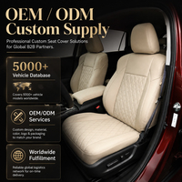 Pelindung Jok Mobil Universal Full Set Bahan Kulit untuk SUV Truk Tahan Lama Tahan Segala Cuaca Pengiriman Cepat Grosir