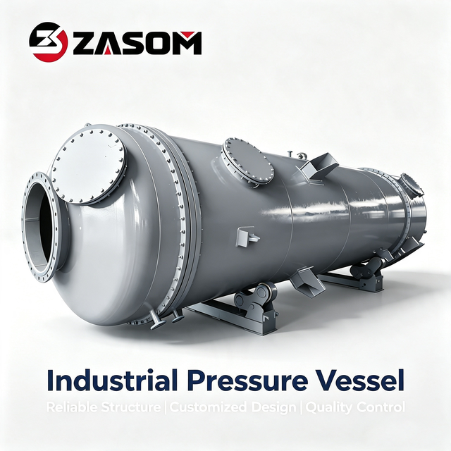 ZASOM Industrial Shell and Tube Heat Exchanger 304 316L Stainless Steel Tubular Condenser Evaporator for Chemical Petrochemical