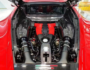 Nouveau pour 488 : Protection et cache moteur en fibre de carbone sèche 488OEM, bouchon d'huile auto-adhésif - Product Image 1
