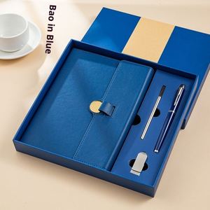Promotion Personalized Black Embossed Creative Design Modern Paper Business Stationery Notebook Gift Set Giveaways <b>Graduation</b> - Product Image 4