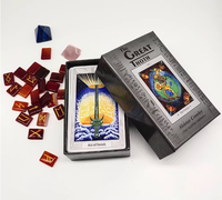 Cartas de Tarot Predictivas Aleister Crowley Luxe 80, Gran Set de Adivinación THOTH, Versión Americana de los Tres Magos, Caja de Regalo a Todo Color