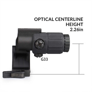 Accesorios tácticos de Metal para accesorios de caza de 2,26 pulgadas, montaje G23, G30, <span class=keywords><strong>G33</strong></span>, G43, G45, montaje elevador de lupa 3X - Product Image 6