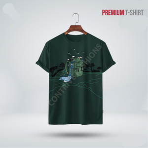 Camisetas de punto de algodón transpirable de alta calidad para hombre, serigrafía ecológica, OEM de talla grande, uso promocional informal - Product Image 4