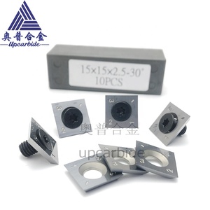 Chất lượng tốt 15*15*2.5mm chủ đề đầu chế biến gỗ chèn precessing gỗ rắn filberboard tungsten <span class=keywords><strong>carbide</strong></span> lưỡi yg6x lớp cao - Product Image 5