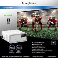 Projecteur laser intelligent EF-100 avec Android TV - Blanc
