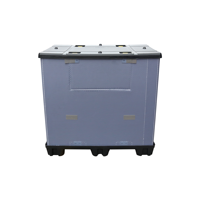 Boîte en plastique ondulé QS en polypropylène boîte de chiffre d'affaires pliable en plastique PP manches en nid d'abeille boîte de stockage de palettes