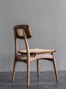 <span class=keywords><strong>Chaise</strong></span> en rotin naturel de <span class=keywords><strong>chaise</strong></span> de salle à manger en <span class=keywords><strong>bois</strong></span> massif de conception de l'europe du nord pour des meubles de salle à manger <span class=keywords><strong>et</strong></span> des meubles de salon - Product Image 3