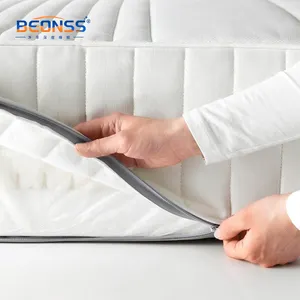 OEM Mattress Queen King Size High Quality Knitted Fabric Gel Memory Foam Hybrid Mattress Roll Up In A Box