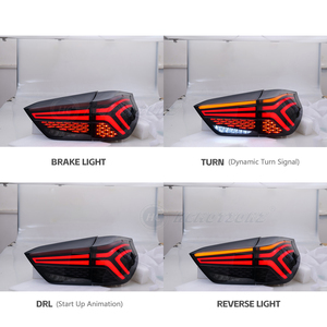 Hcmotionz ไฟท้ายรถยนต์สำหรับ Honda Fit <span class=keywords><strong>2020</strong></span>-2023 <span class=keywords><strong>Jazz</strong></span> ชุดประกอบไฟท้าย LED DRL ด้านหลัง4th - Product Image 5