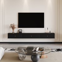Moderno y Elegante Soporte de TV Flotante de Madera para Sala de Estar y Comedor, Venta al Por Mayor a Precio Económico