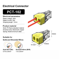Mini conector de cableado de cable rápido de fábrica original conector de terminal rápido enchufable compacto universal