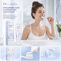 Dr.Lestjie 120g Dentifrice Menthe Acide Hyaluronique Sans Fluorure Blanchiment Doux Hydratant Haleine Fraîche OEM ODM Marque Privée