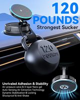 Chargeur de voiture sans fil OEM avec logo personnalisé, base magnétique à ventouse 15W, emballage personnalisé à marque privée pour votre entreprise